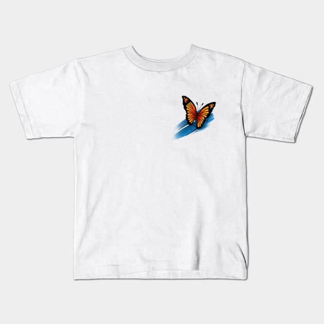 Abstract butterfly Kids T-Shirt by Smurnov